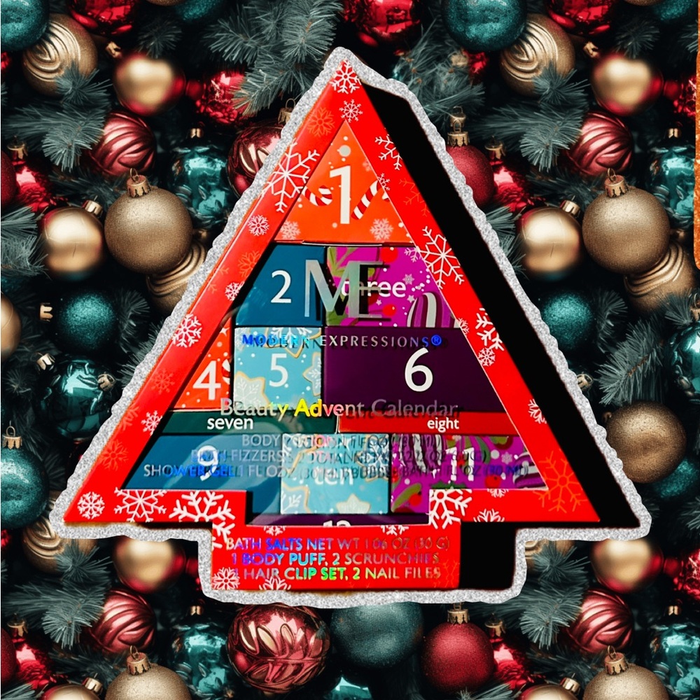 Me Too Red and Gold Holiday Advent Calendar